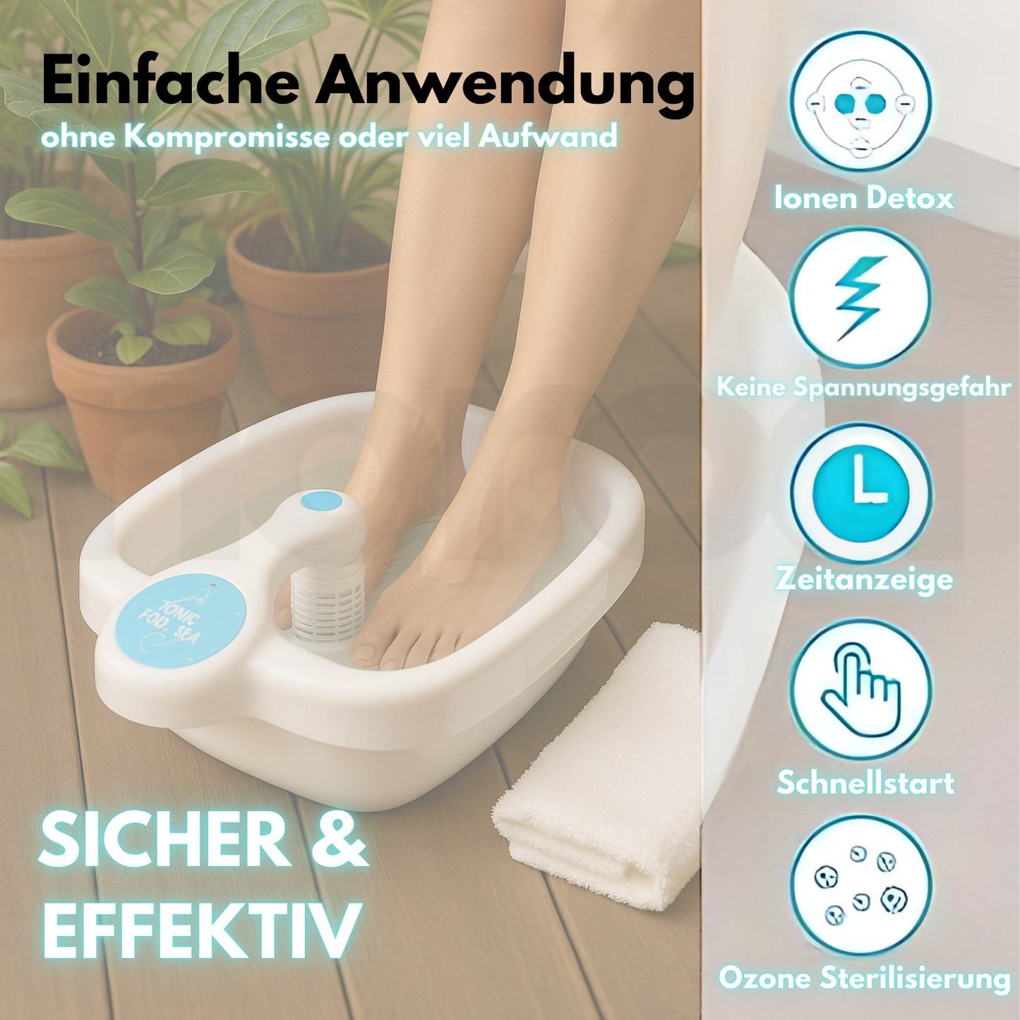 Noroa "CalmDetox" LUXE Fußbad & Spa - NEU!